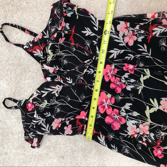 Express Womens Sundress XS Floral Spaghetti strap - Picture 3 of 11